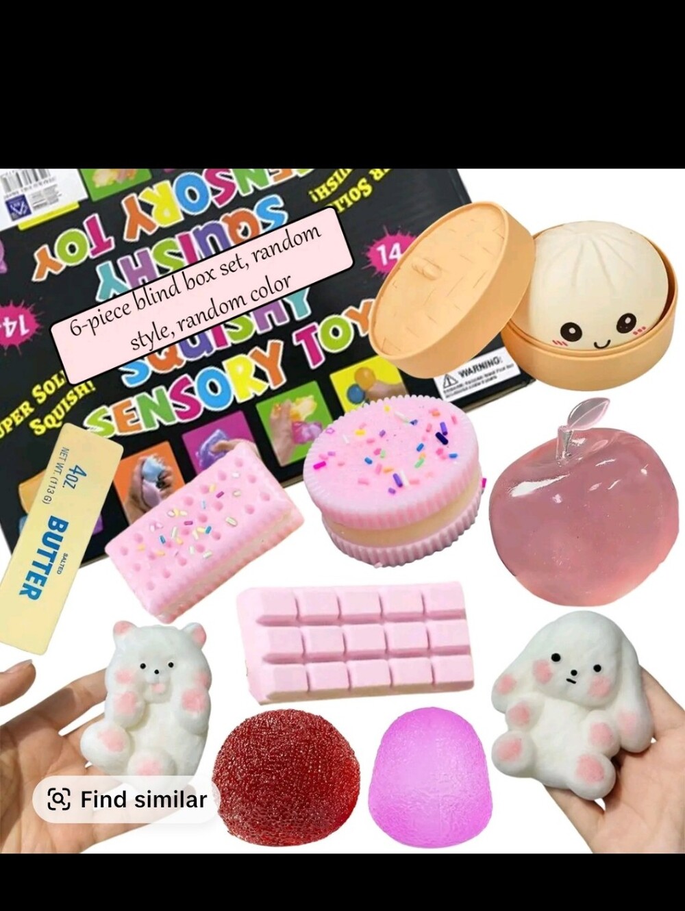 Squishy Sensory Toys - 6 Pieces